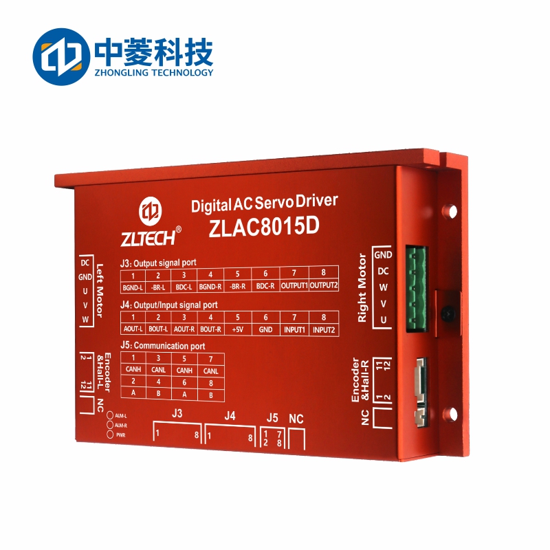 ZLAC8015D Wheel Hub Servo Driver CANopen/485 Communication