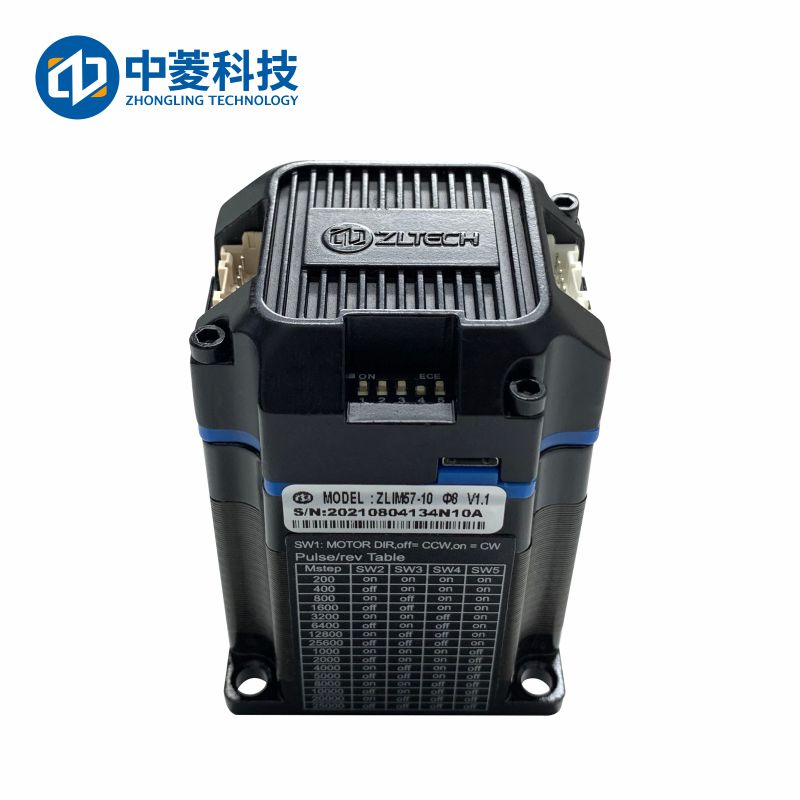 Zhongling Technology ZLIM57 integrated open-loop stepper motor driver supports IO control for small volume lifting platforms