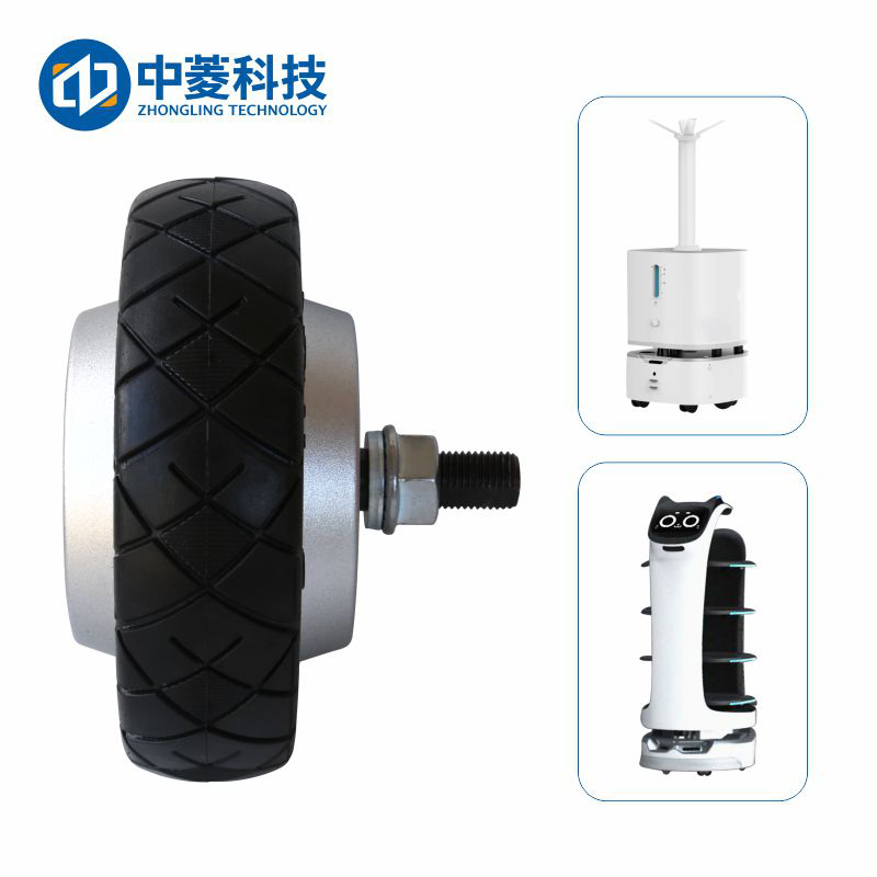 中菱科技ZLLG55ASM150 V2.0 5.5寸輪轂電機內(nèi)置編碼器伺服驅(qū)動套裝機器人24V直流電機