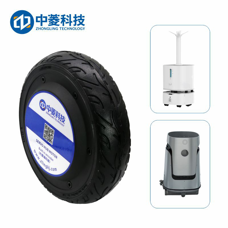 中菱科技ZLLG65ASM250 V3.0 6.5寸 48V 250W 4N.m IP65 帶編碼器機器人輪轂伺服電機