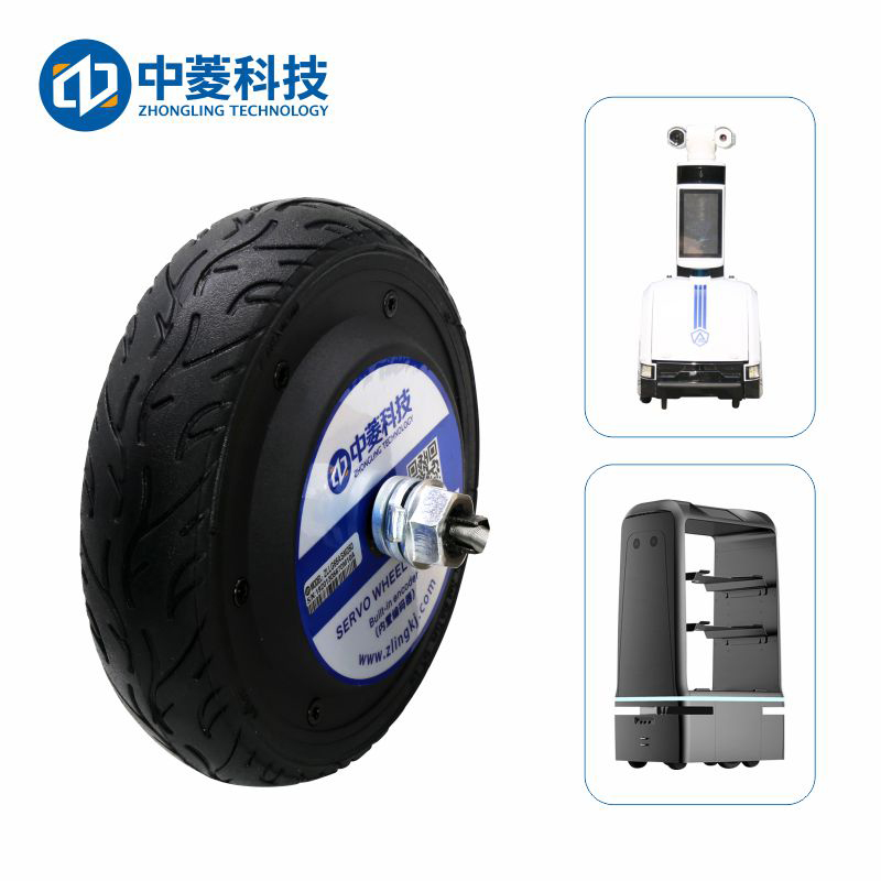 中菱科技ZLLG65ASM250 V3.0 6.5寸 48V 250W 4N.m IP65 帶編碼器機器人輪轂伺服電機
