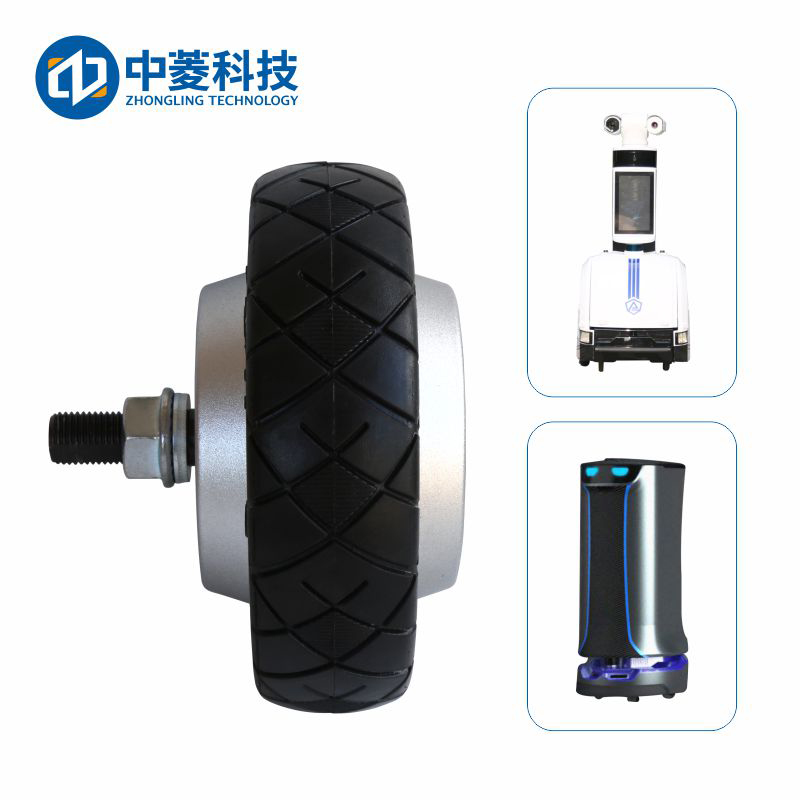 中菱科技ZLLG55ASM150 V2.0 5.5寸輪轂電機內(nèi)置編碼器伺服驅(qū)動套裝機器人24V直流電機