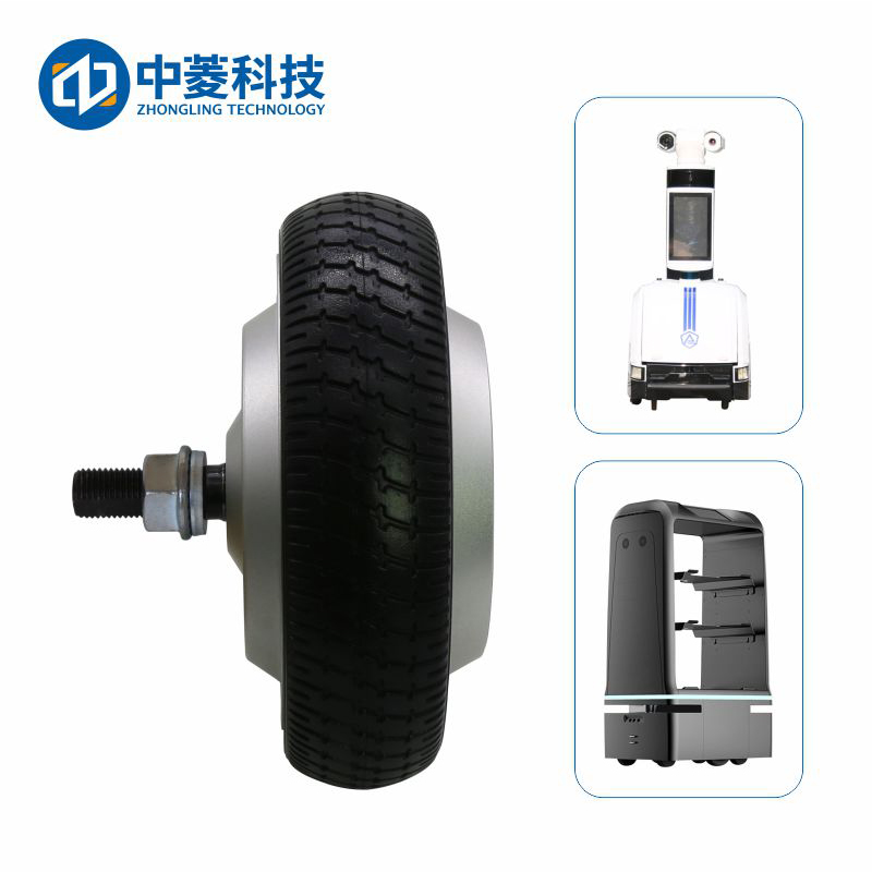 中菱科技ZLLG65ASM250-4096 V2.0 6.5寸-4096伺服輪轂電機單軸驅動器24V直流8N機器人AGV編碼器