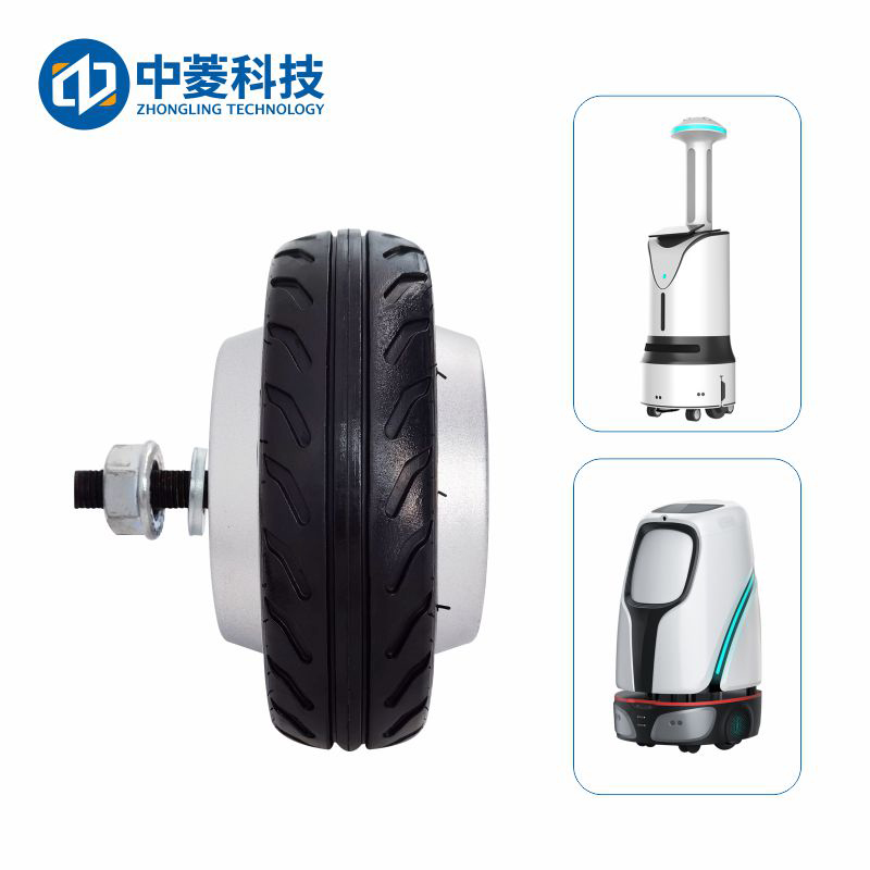 中菱科技ZLLG50ASM200 V2.0 5寸輪轂機(jī)器人agv小車伺服電機(jī)驅(qū)動(dòng)器套裝24v內(nèi)置編碼器