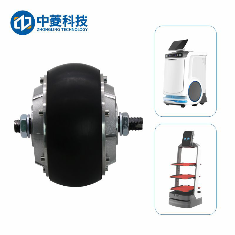 中菱科技ZLLG45ASM200 V1.0 4.5寸機器人輪轂伺服電機直流24v驅動器agv小車負載內置編碼器