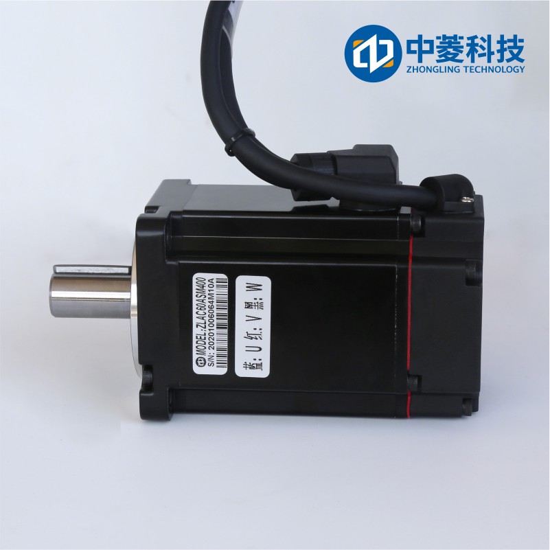 Zhongling Technology ZLAC60ASM400 400W DC brushless servo motor 60 flange 8010 driver set with built-in encoder