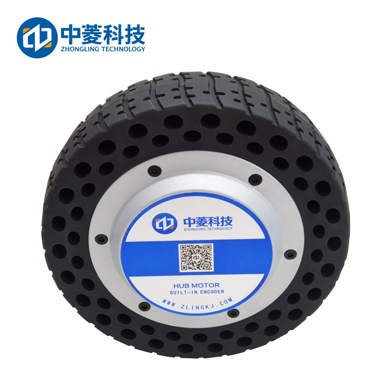 中菱科技ZLLG80ASM250-4096 V2.18 8寸4096線伺服輪轂電機驅動器24V直流電機器人AGV編碼器