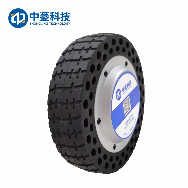 中菱科技ZLLG80ASM250-4096 V2.18 8寸4096線伺服輪轂電機驅動器24V直流電機器人AGV編碼器