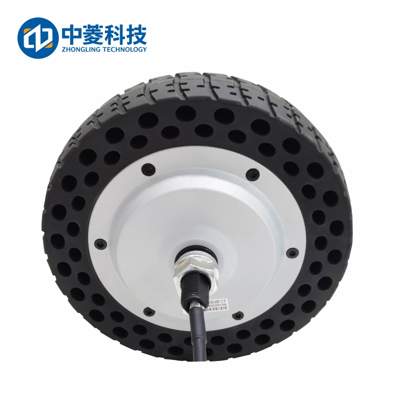 中菱科技ZLLG80ASM250-4096 V2.18 8寸4096線伺服輪轂電機驅動器24V直流電機器人AGV編碼器