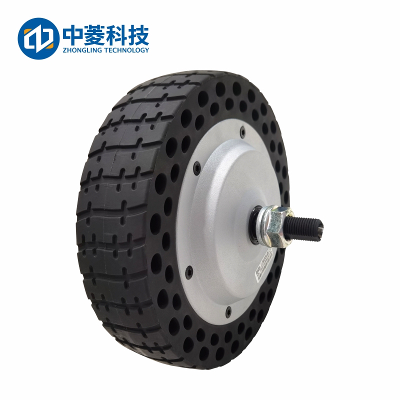 中菱科技ZLLG80ASM250-4096 V2.18 8寸4096線伺服輪轂電機驅動器24V直流電機器人AGV編碼器
