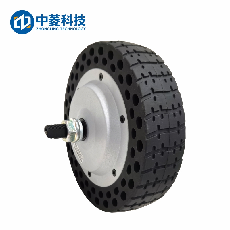 中菱科技ZLLG80ASM250-4096 V2.18 8寸4096線伺服輪轂電機驅動器24V直流電機器人AGV編碼器