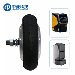中菱科技ZLLG10ASM800 V2.0 10寸大功率大扭矩重載300KG輪轂伺服電機AGV機器人低速穩定